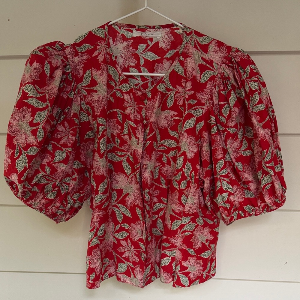 Doen Women's Chelle Top In Jardin Floral Print Blouse Top M
